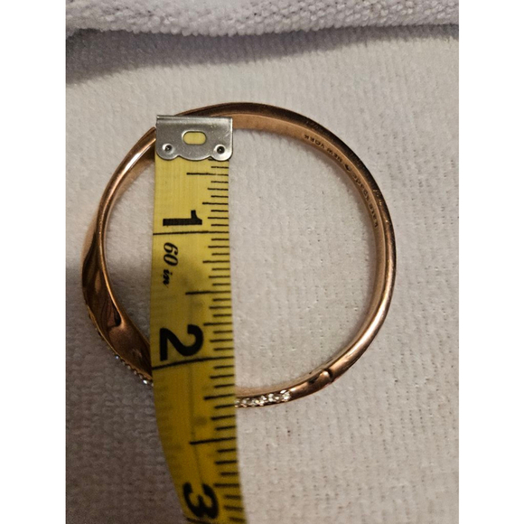 Kate Spade New York Gold Tone Twisted Bangle Crystals Bracelet - Picture 10 of 11